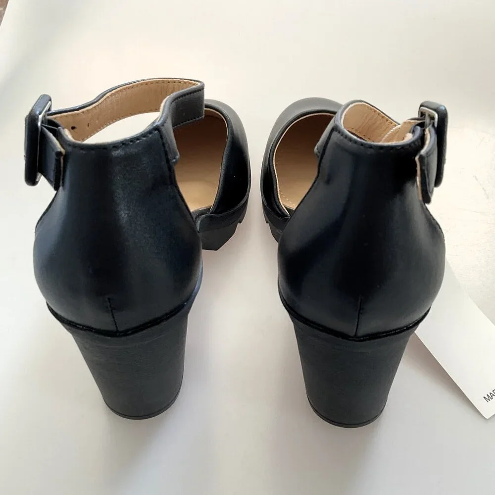 DADAWEN CHUNKY HEELS PLATFORM SHOES